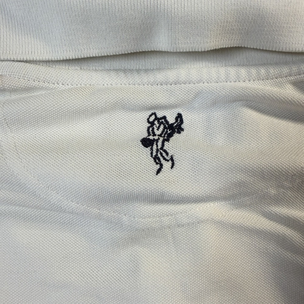 Vintage Y2K Ashworth Polo Shirt XL Mens White Embroidered Logo Long Sleeve Golf - Picture 10 of 10